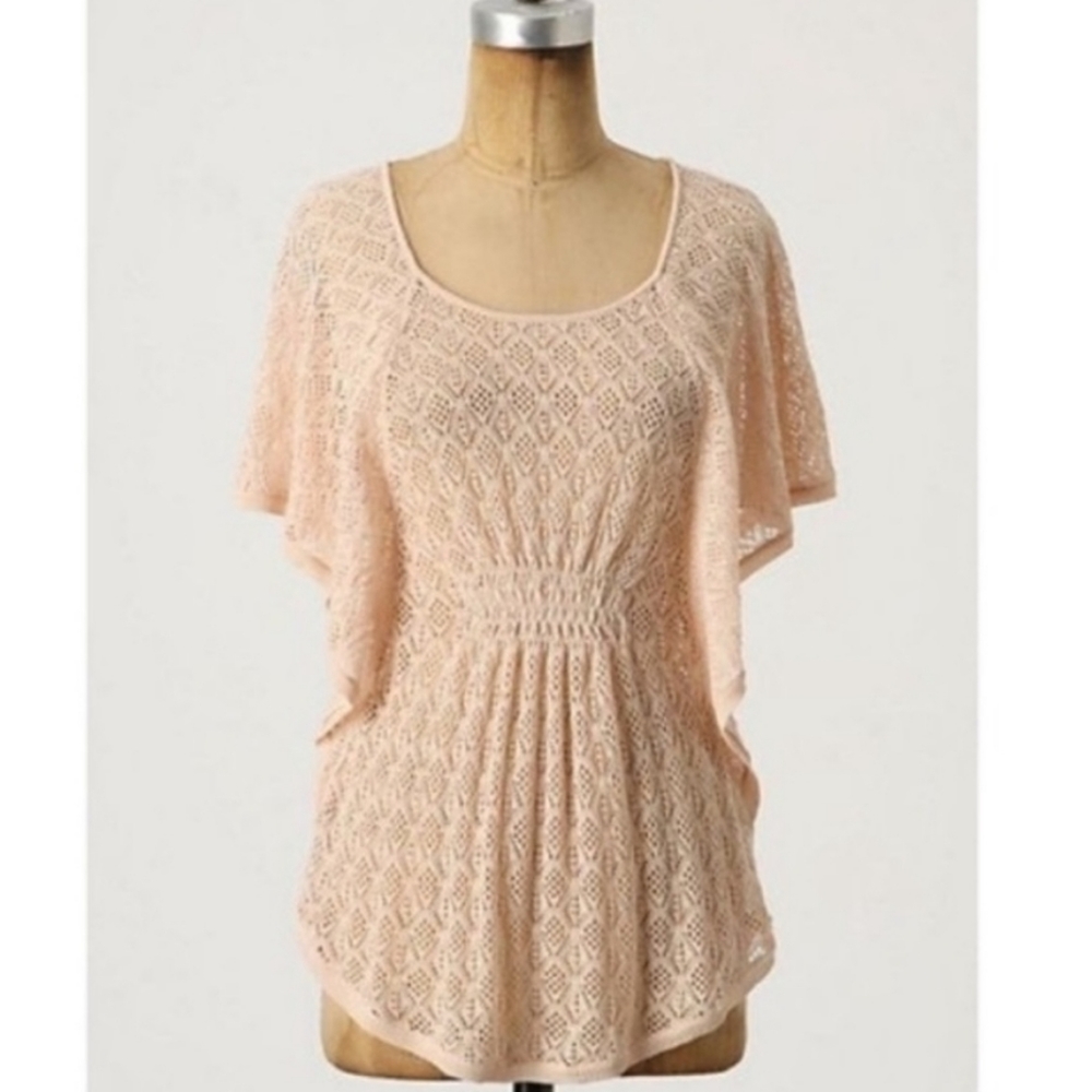 Moth for Anthropologie Crochet Blouse